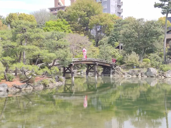 Shoseien Garden, Shinsetsukyo Bridge