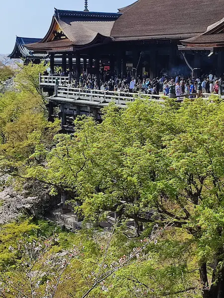 The famous Kiyomizu Temple stage