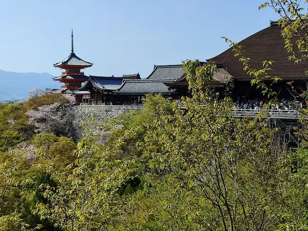 Kiyomizu-dera pagoda and buildings