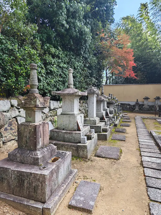 graveyard in Daiho-in Temple